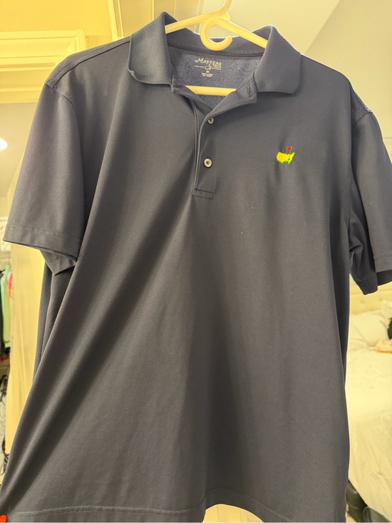 Masters Other - Masters Navy Polo with Embroidered Green & Yellow Logo